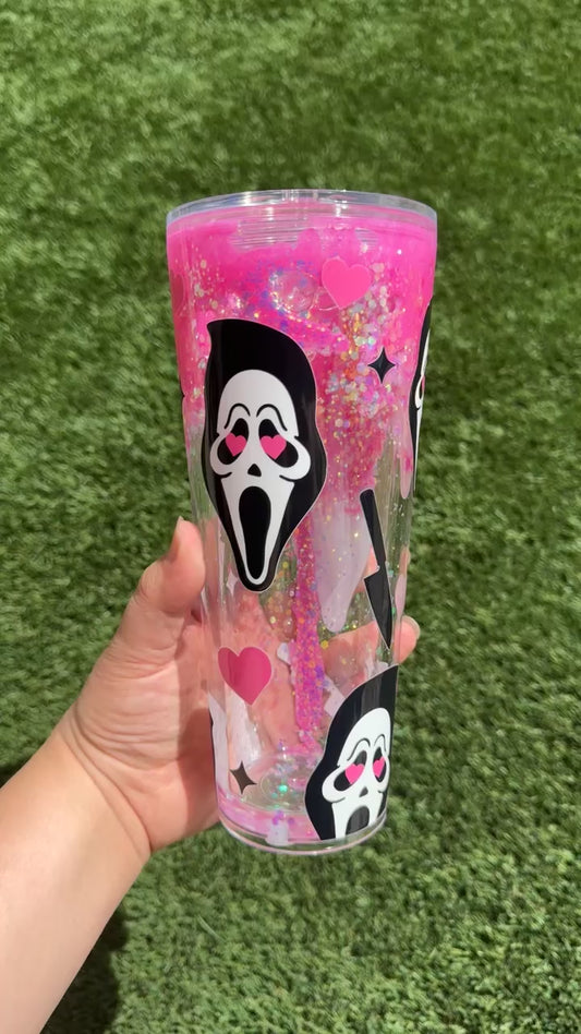 Ghost Face Pink Drip